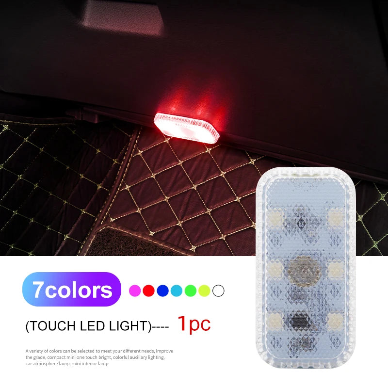 Lampe LED tactile sans fil – Éclairage intérieur voiture USB