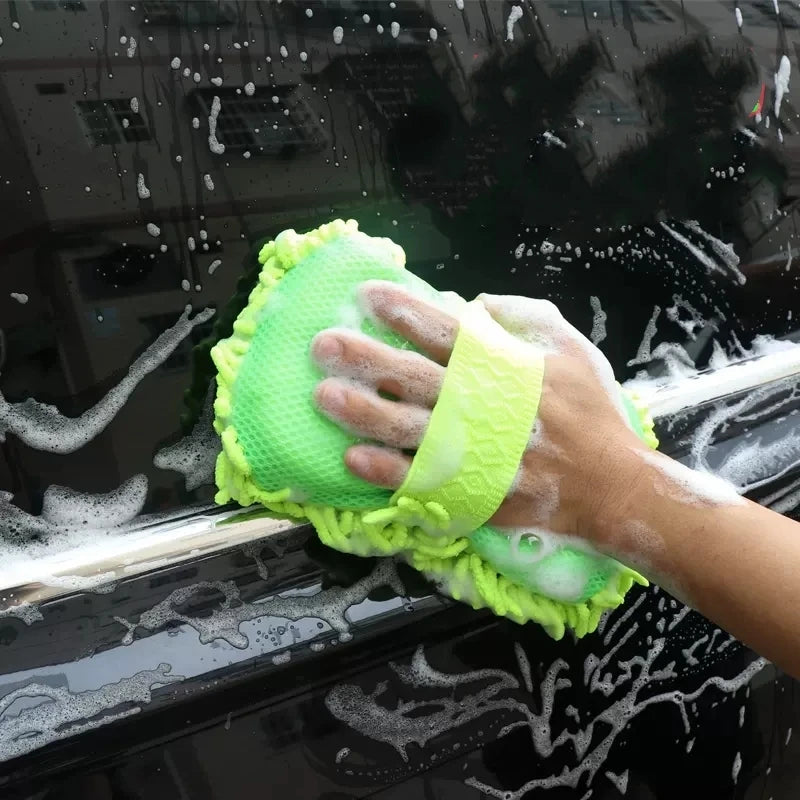 Éponge de lavage voiture en microfibre – Nettoyage sans rayures