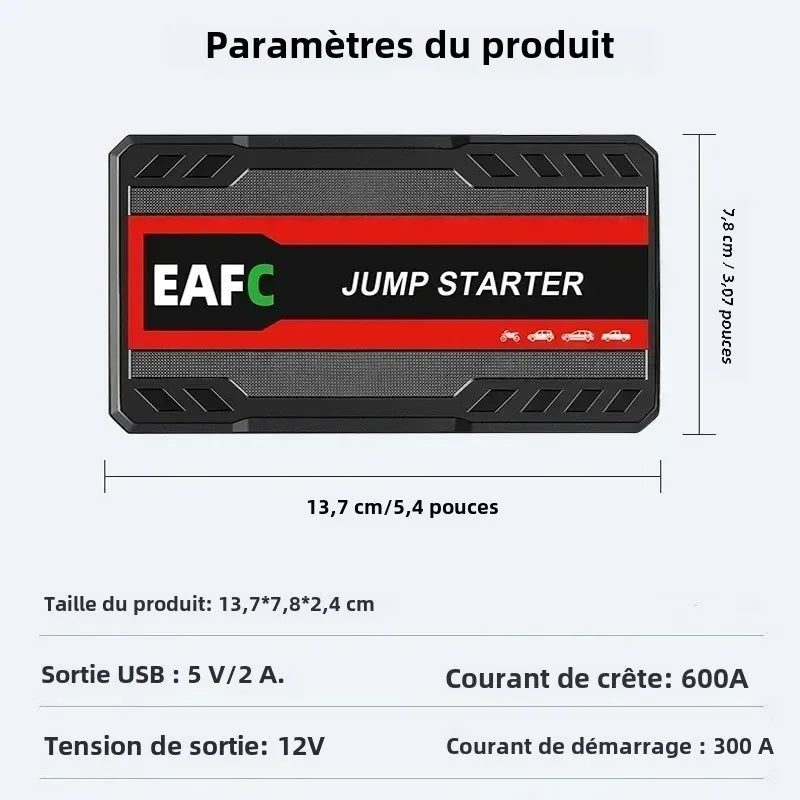 Démarreur de Batterie Portable 600A - 12V