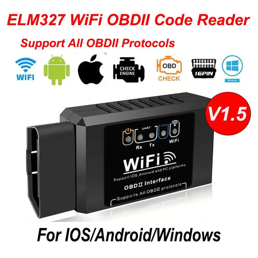 Scanner OBD2 WiFi ELM327 V1.5 – Diagnostic moteur Android & iOS