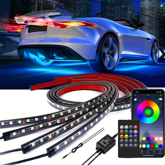 Kit Néon LED Underglow RGB – Éclairage Sous Carrosserie avec App & Mode Musique