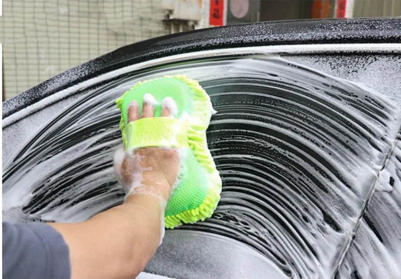 Éponge de lavage voiture en microfibre – Nettoyage sans rayures
