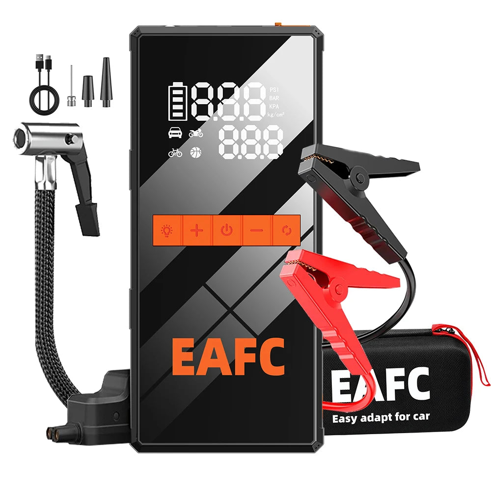 Booster de Batterie 2-en-1 avec Compresseur d'Air