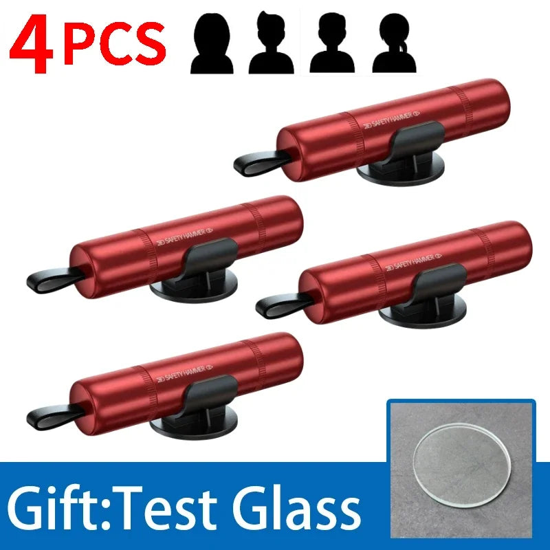 Marteau de sécurité 2-en-1 – Brise-vitre & coupe-ceinture d’urgence