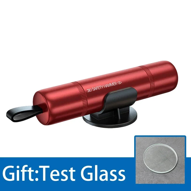Marteau de sécurité 2-en-1 – Brise-vitre & coupe-ceinture d’urgence