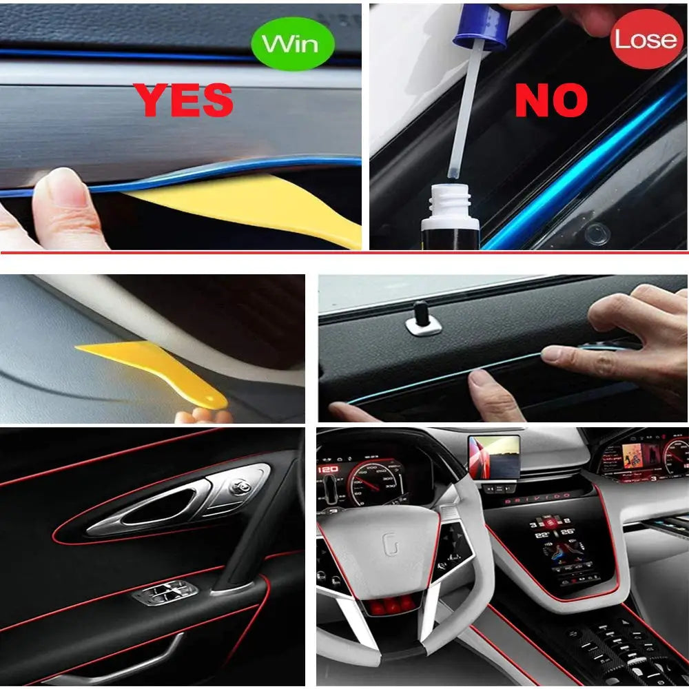 Bande LED néon intérieur voiture 5 m – Éclairage USB flexible