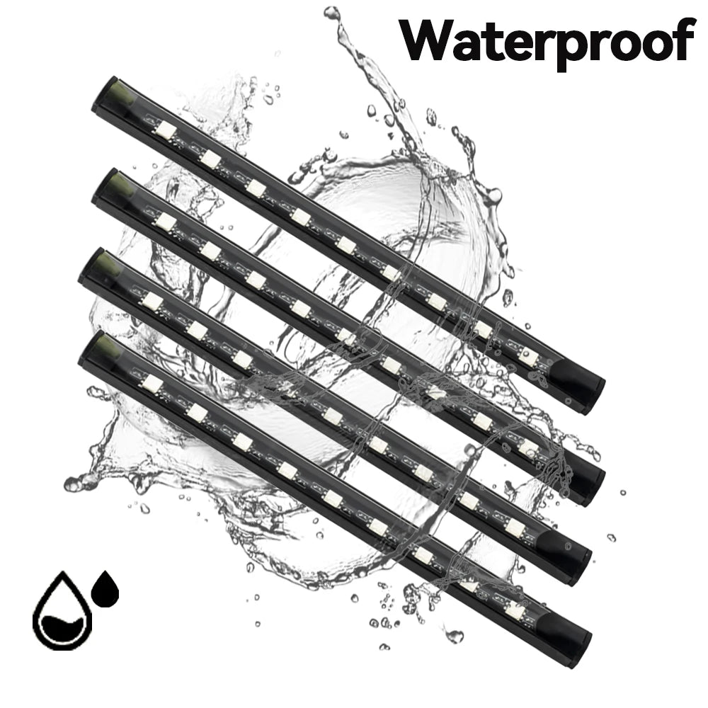 Kit LED RGB Intérieur Auto – 4 Bandes Lumineuses avec Télécommande & Contrôle Musique