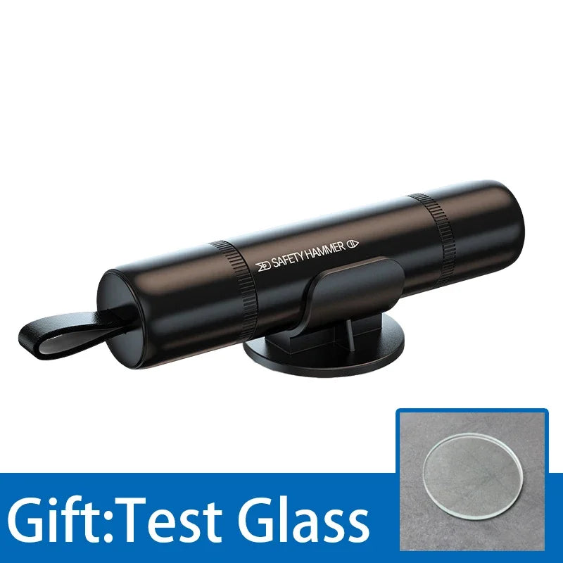 Marteau de sécurité 2-en-1 – Brise-vitre & coupe-ceinture d’urgence