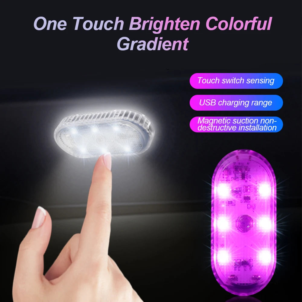 Lampe LED tactile multicolore – Éclairage intérieur sans fil USB