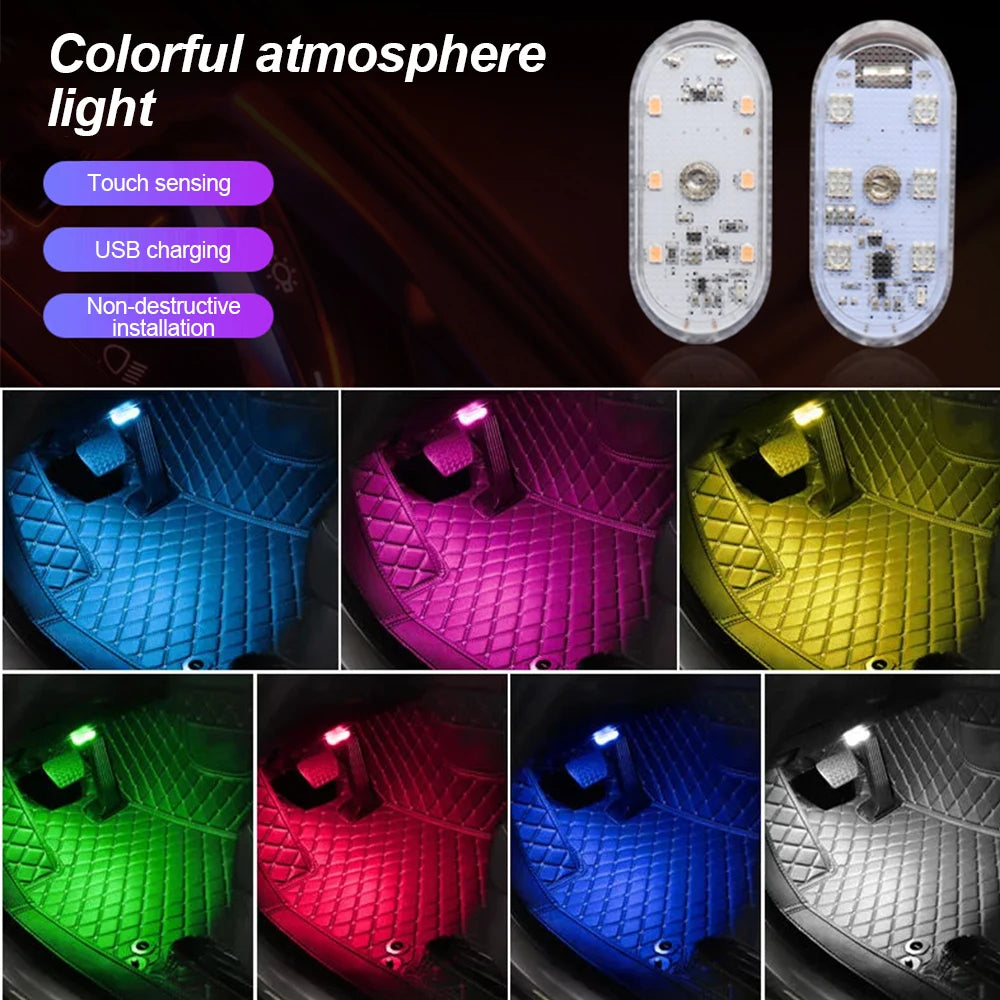 Lampe LED tactile multicolore – Éclairage intérieur sans fil USB