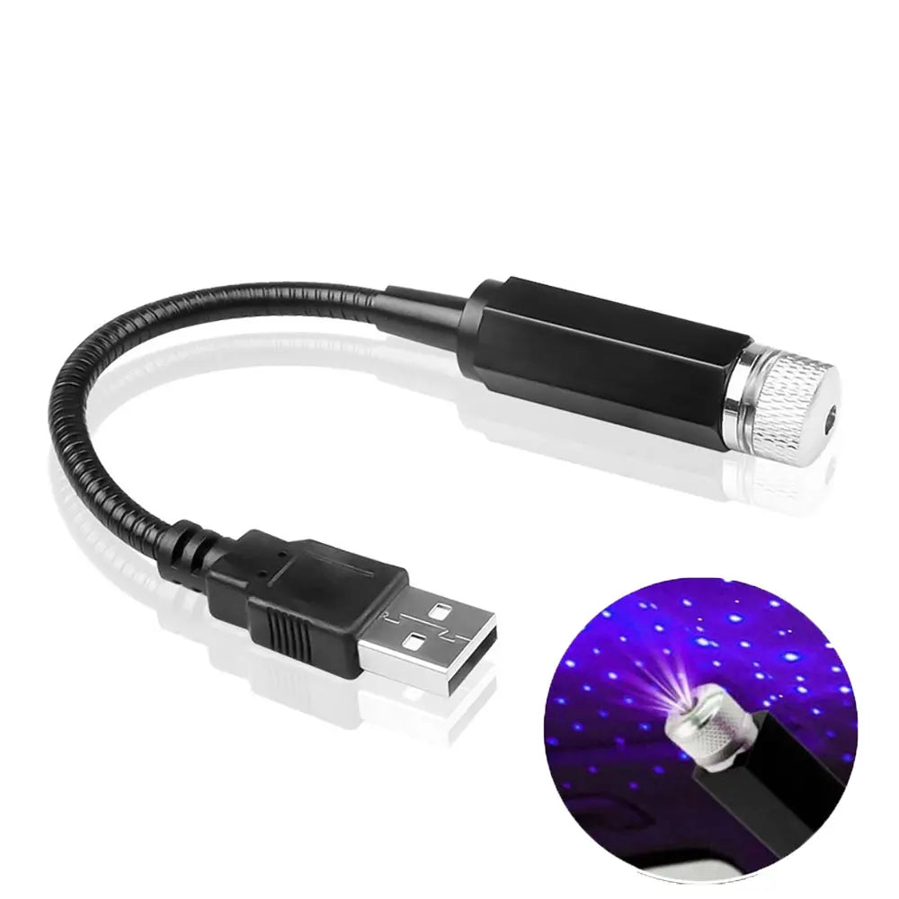 Projecteur LED étoilé voiture – Lampe galaxie USB réglable