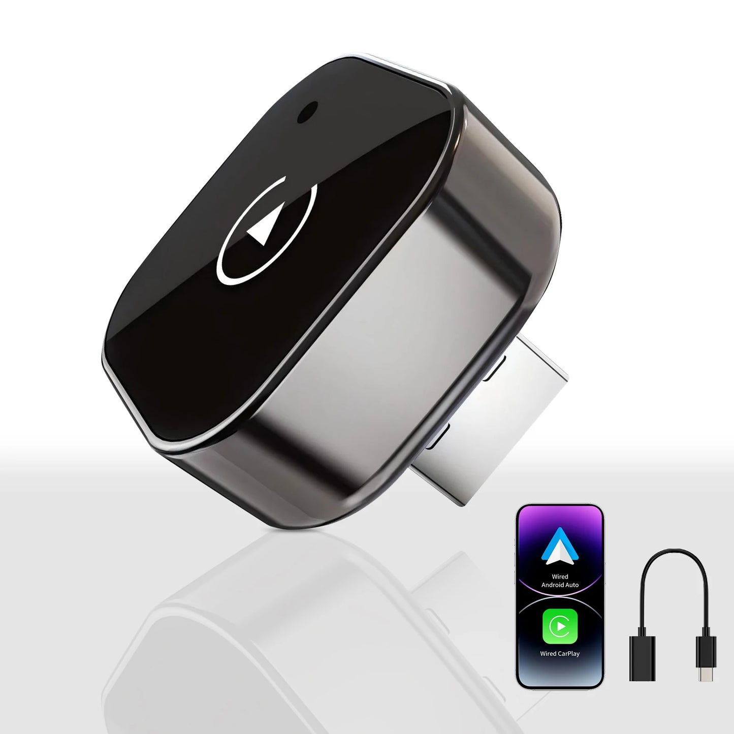 Adaptateur CarPlay & Android Auto sans fil – 2-en-1 plug & play