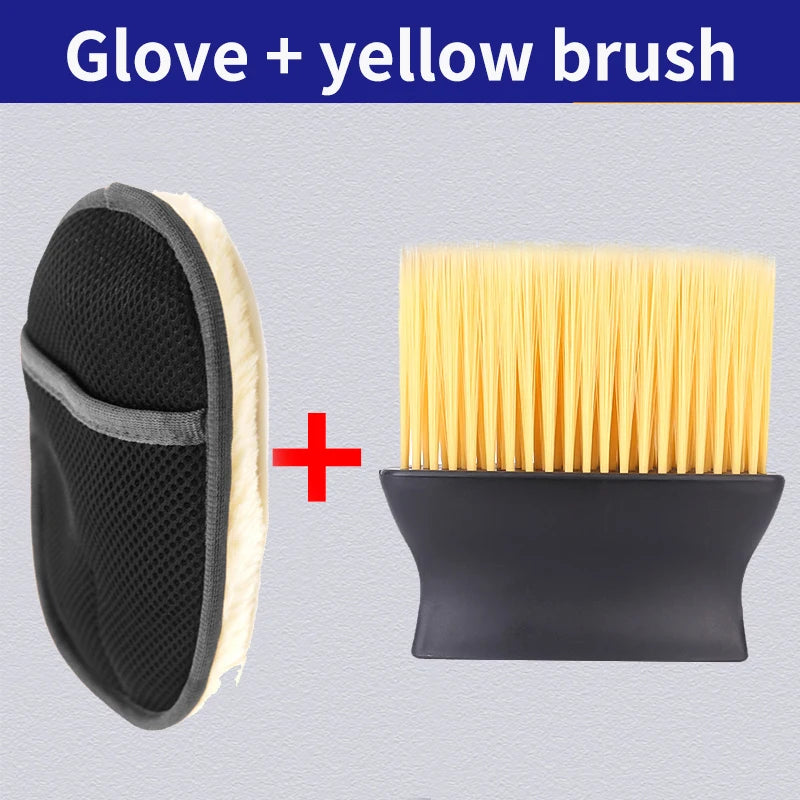 Gant de lavage voiture en laine – Doux & anti-rayures