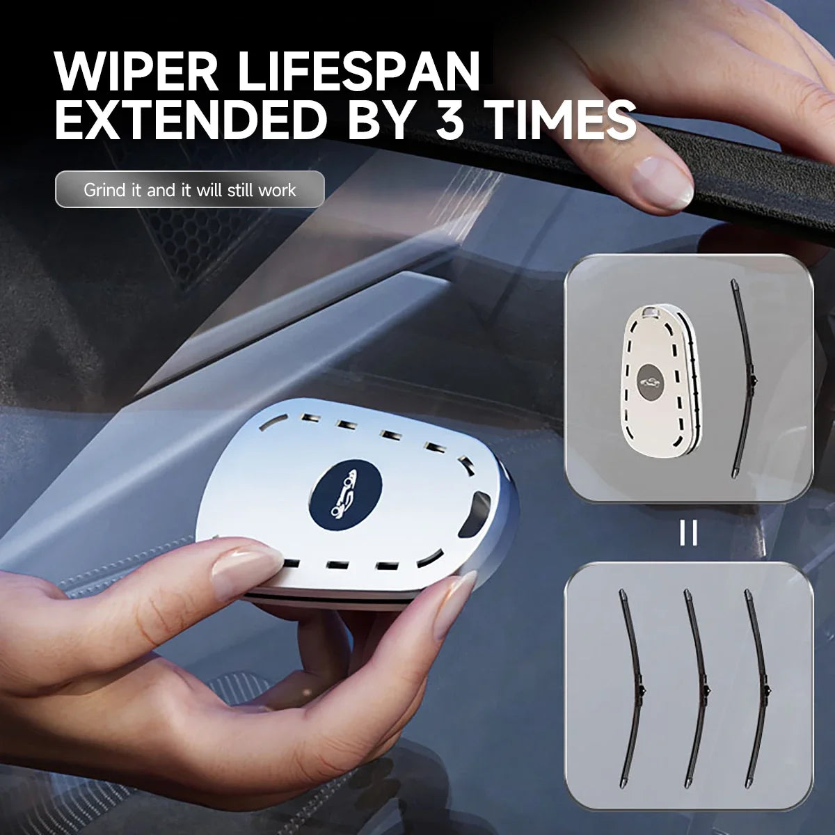 Outil de réparation d’essuie-glaces – Coupe-caoutchouc rénovateur