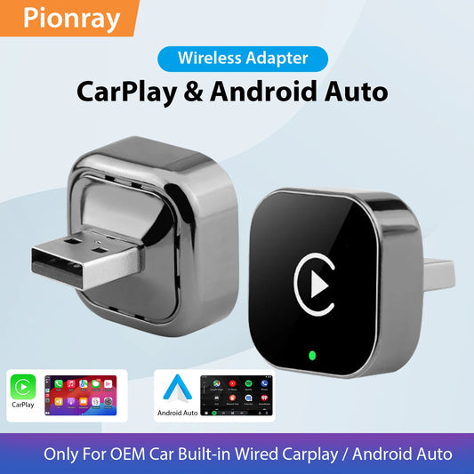 Adaptateur CarPlay & Android Auto sans fil – 2-en-1 plug & play